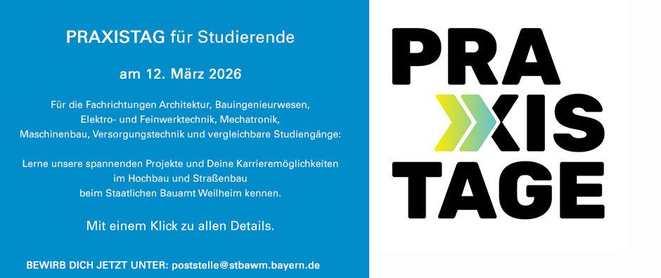 Hier geht es zur Anmeldung. - &copy; Staatliches Bauamt Weilheim